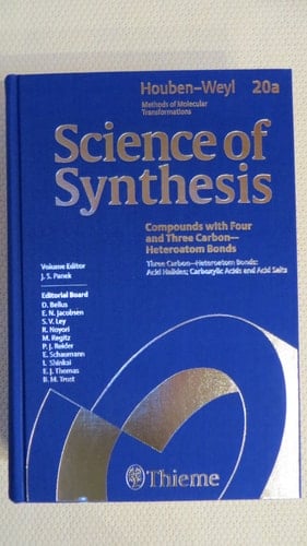 Science of Synthesis Houben-Weyl Methods of Molecular Transformations