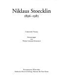 Niklaus Stoecklin, 1896-1982