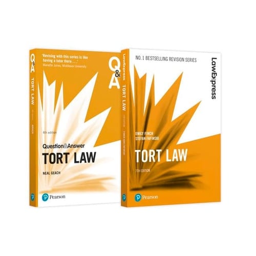 Tort Law Revision Pack 2018 Tort Law Revision Guide and Q AndA