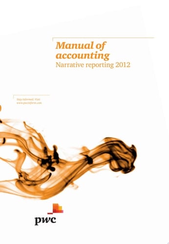 Manual of Accounting: Narrative Reporting 2012