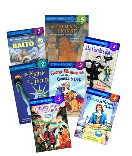 Step Into Reading Set: Historical / Nonfiction: Lewis & Clark, a Prairie Dog for President; Pompeii Buried Alive; Wild Wild Wolves; Christopher Columbus; the Bravest Dog Ever, True Story of Balto (Book Sets for Kids : Kindergarten - Grade 2)
