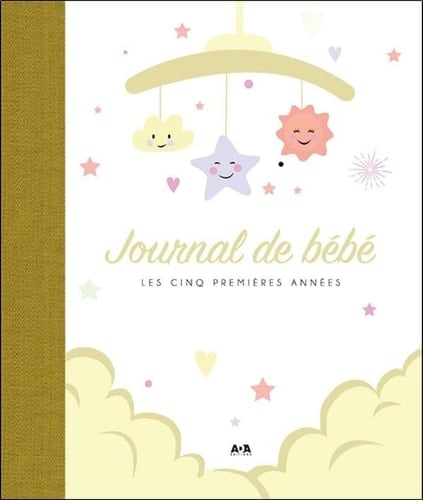 Journal de bébé Les cinq premières années. Jaune
