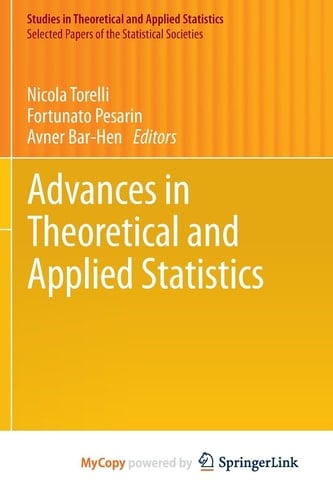 Advances in Theoretical and Applied Statistics