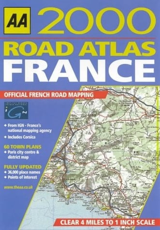 AA Road Atlas France (AA Atlases)