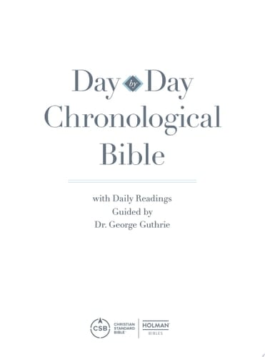 CSB Day-by-Day Chronological Bible, TradePaper