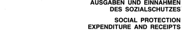 Social Protection Expenditure and Receipts, 1980-92
