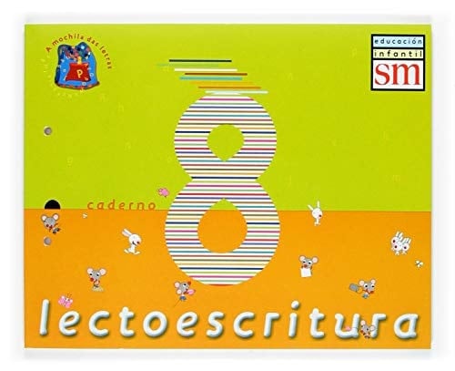 Lectoescritura. Caderno 8. A mochila das letras