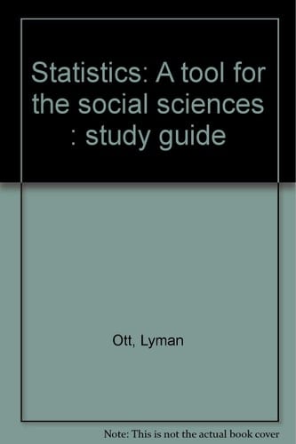 Statistics: A tool for the social sciences : study guide