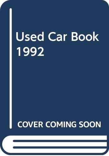 Used Car Book 1992