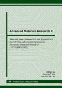 Advanced Materials Research X Selected Peer-reviewed Full Text Papers from the 10th International Conference on Advanced Materials Research (10th ICAMR-2020) : Selected Peer-reviewed Papers from the 10th International Conference on Advanced Materials Research (10th ICAMR-2020), January 17-20, 2020, Okinawa, Japan