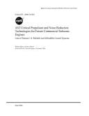 Ast Critical Propulsion and Noise Reduction Technologies for Future Commercial Subsonic Engines Area of Interest 1.0 Reliable and Affordable Control Systems
