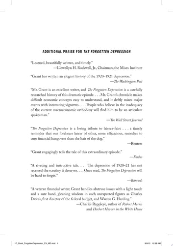 The Forgotten Depression 1921: The Crash That Cured Itself