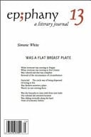 Epiphany Issue 13 A Literary Journal