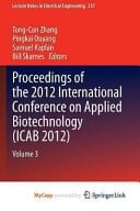 Proceedings of the 2012 International Conference on Applied Biotechnology (ICAB 2012) Volume 3