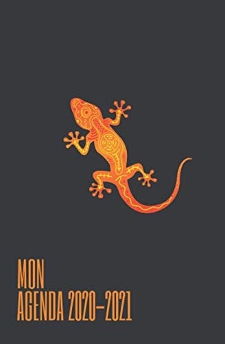 Mon Agenda 2020-2021 - Design lézard - Couverture Noire Agenda Scolaire Journalier - to Do List - Format 13,3 X 20,3 Cm (5,25 X 8 Po) -