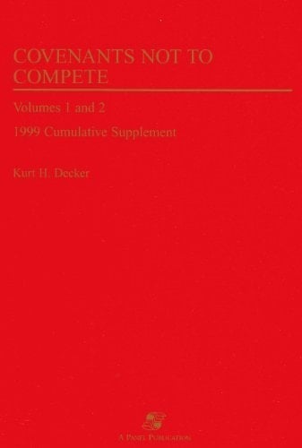 Covenants Not to Compete, 1999