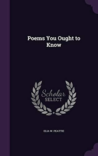 Poems You Ought to Know