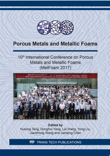 Porous Metals and Metallic Foams