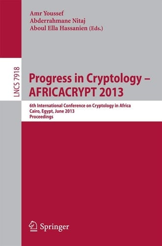 Progress in Cryptology -- AFRICACRYPT 2013 6th International Conference on Cryptology in Africa, Cairo, Egypt, June 22-24, 2013, Proceedings