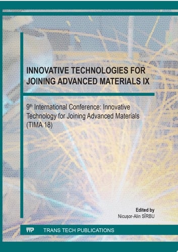 Innovative Technologies for Joining Advanced Materials IX