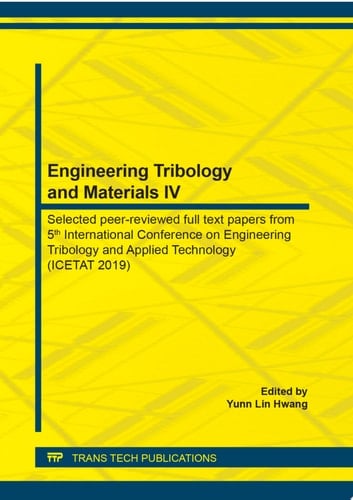 Engineering Tribology and Materials IV