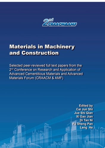 Materials in Machinery and Construction