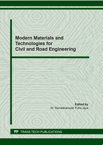 Modern Materials and Technologies for Civil and Road Engineering