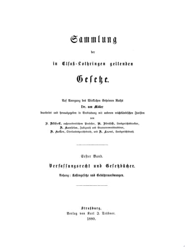 Verfassungsrecht und Gesetzbücher