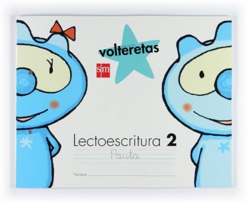 Lectoescritura 2, Pauta. 4 años. Volteretas Vocales, y, l, p