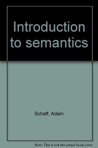 Introduction to Semantics.