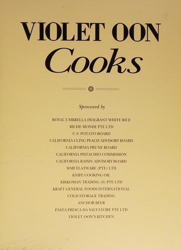 Violet Oon Cooks