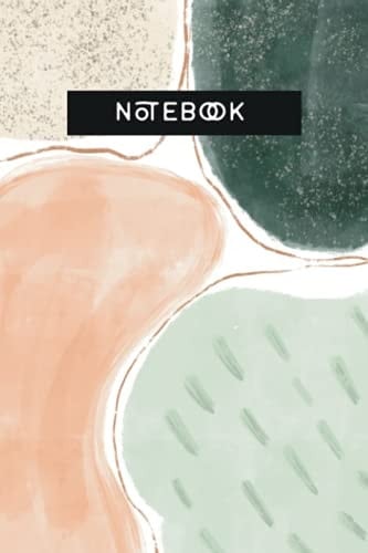 Notebook abstract art design: Blank lined notebook with abstract design