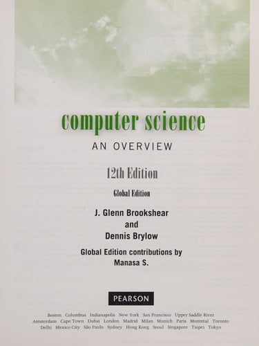 Computer Science - An Overview