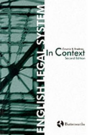 Cownie and Bradney: English Legal Systems in Context