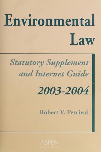 Environmental Law 2003-2004
