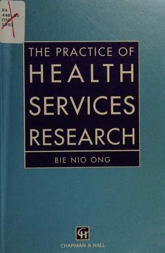 The Practice of Health Services Research
