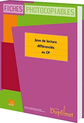 Jeux de lecture différenciés au CP fiches photocopiables