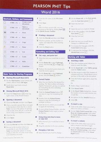 Prentice Hall Office 2016 PHIT Tip