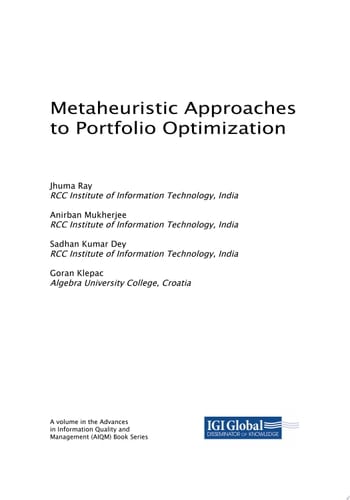 Metaheuristic Approaches to Portfolio Optimization