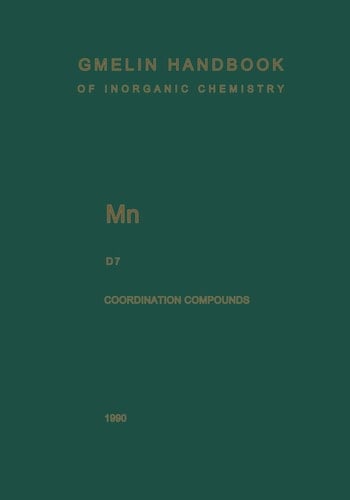 Mn Manganese Coordination Compounds 7