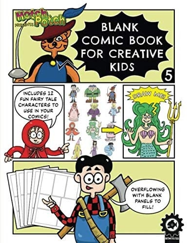Blank Comic Book for Creative Kids Fairy Tale Edition