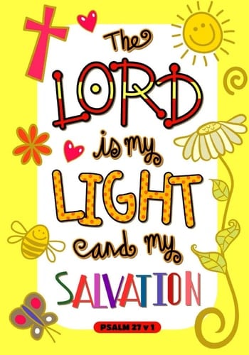 Psalm 27 1 the Lord Is My Light and My Salvation: 7x10 Ruled/Lined Blank Journal, Great Gifts for Comfort, Great Gifts for Chritian Gratuation