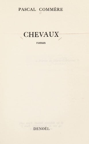 Chevaux roman