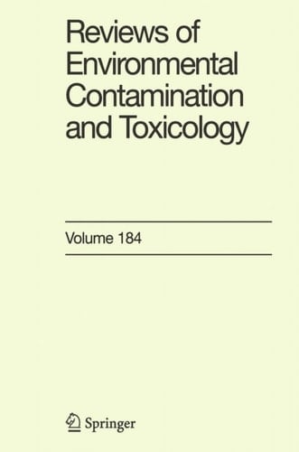 Reviews of Environmental Contamination and Toxicology 184