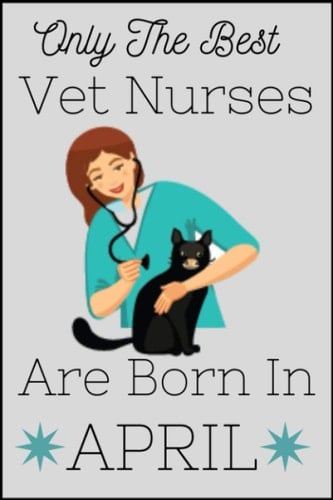 Only The Best Vet Nurses Are Born In April: VET NURSES Birthday Gifts, Women Birthday gift vet nurses Notebook/Journal Diary