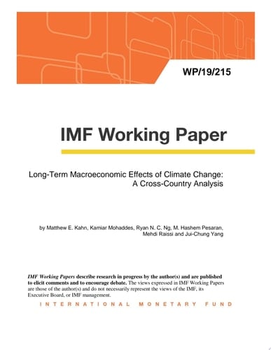 Long-Term Macroeconomic Effects of Climate Change: A Cross-Country Analysis