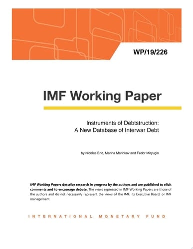 Instruments of Debtstruction: A New Database of Interwar Debt