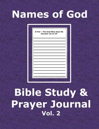 Names of God Bible Study & Prayer Journal Vol 2: A Diary for Visually Impaired Readers, Students, Youth, Senior Adults, Older Parent or Adult to Record Scriptural Insights in Daily Meditation