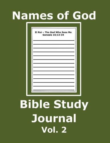 Names of God Bible Study Journal Vol 2: A Diary for Visually Impaired Readers, Students, Youth, Senior Adults, Older Parent or Adult to Record Scriptural Insights in Daily Meditation