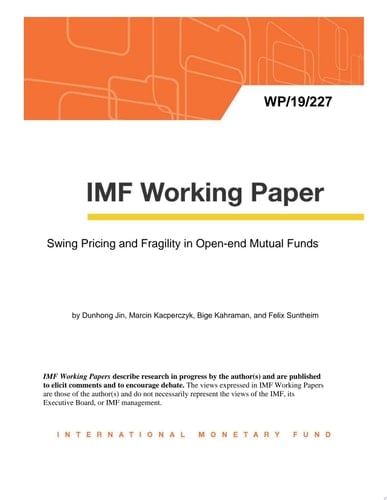 Swing Pricing and Fragility in Open-end Mutual Funds